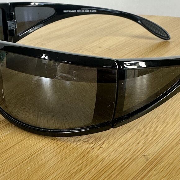 RARE Maui Jim Offshore MJ 444-02 Sunglasses 73-17-124 Gloss Black Wrap Japan - Picture 13 of 16